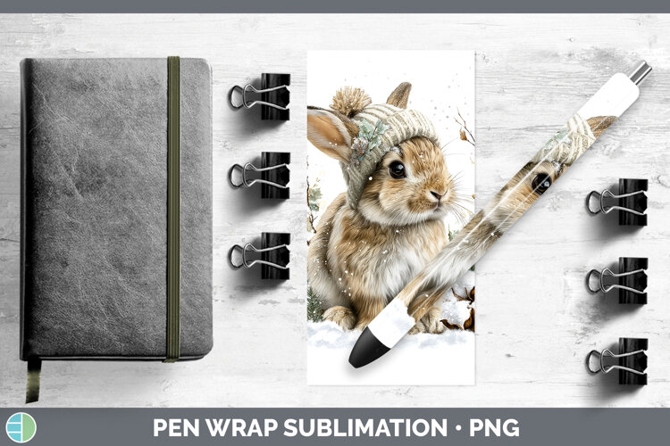 GorgeousWoodland Winter Knit Hat Pen Wrap design.