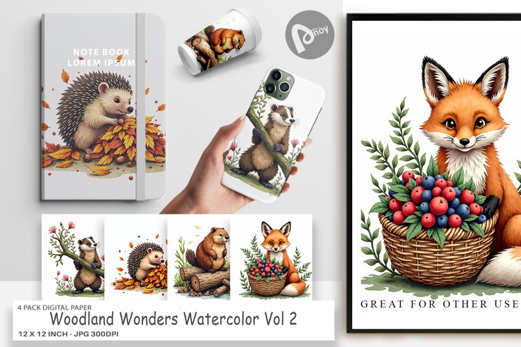 Woodland Wonders Digital Paper