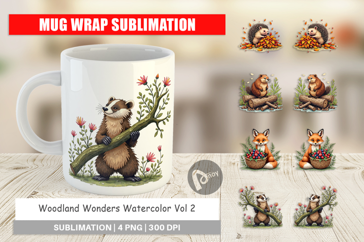 Woodland Wonders Mug Wrap