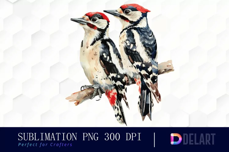 Woodpeckers Illustration Clipart