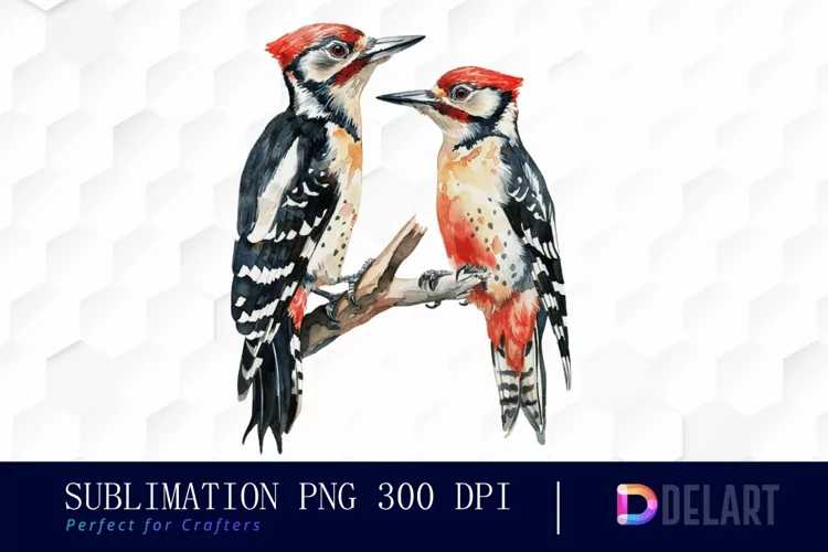 Woodpeckers Illustration Clipart