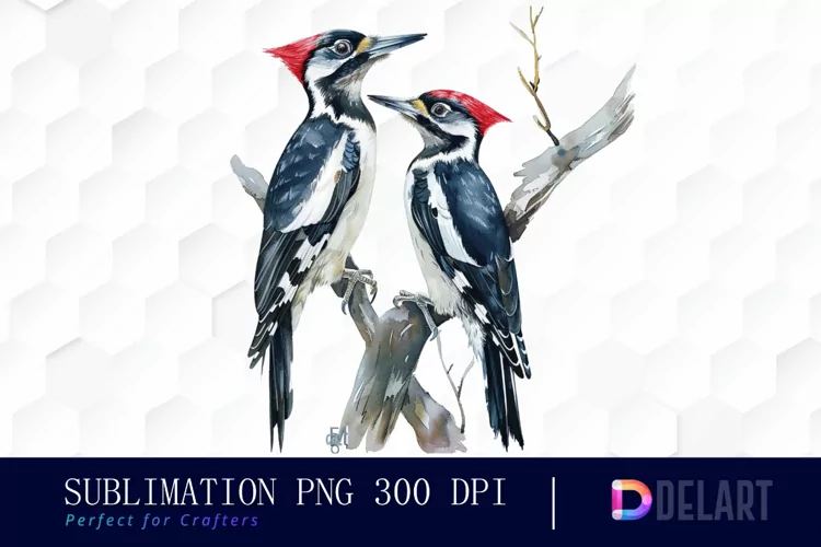 Woodpeckers Illustration Clipart