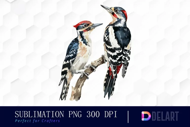 Woodpeckers Illustration Clipart