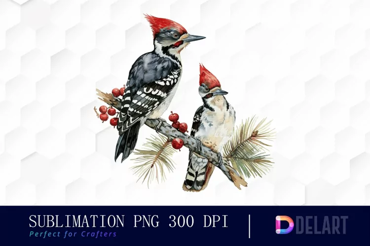 Woodpeckers Illustration Clipart