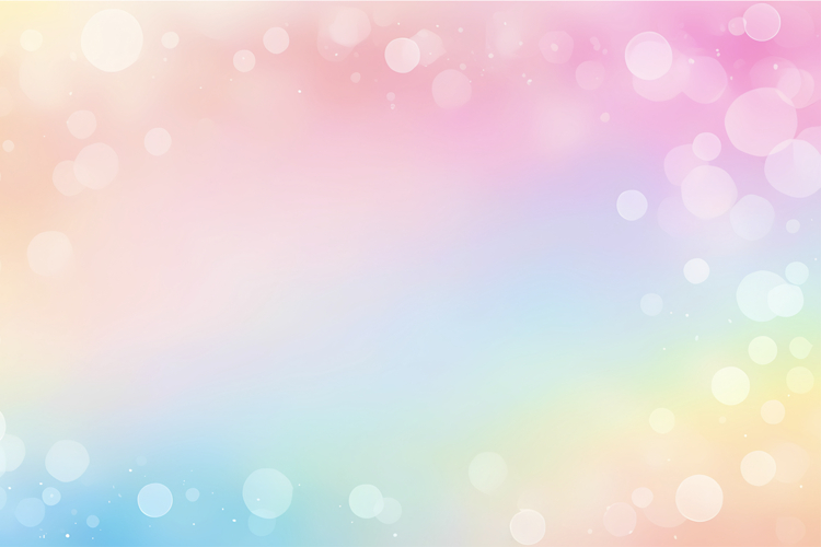 Pastel gradient background with soft bokeh lights and dreamy