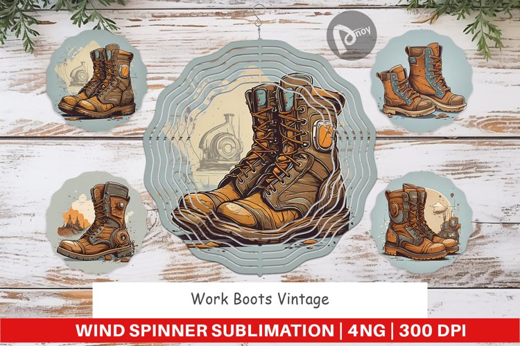 Wind Spinner Boots Vintage