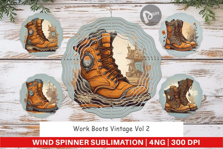 Wind Spinner Boots Vintage