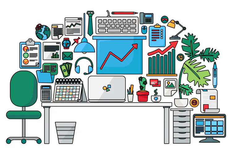 Workspace Stroke 40 Office Icons