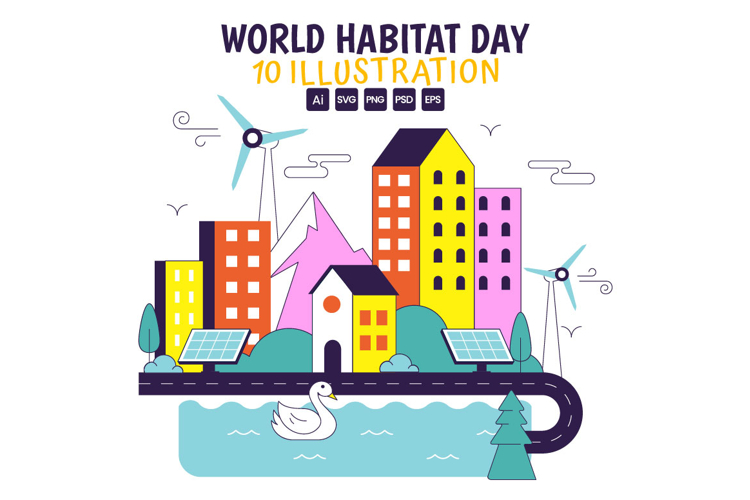 10 World Habitat Day Illustration