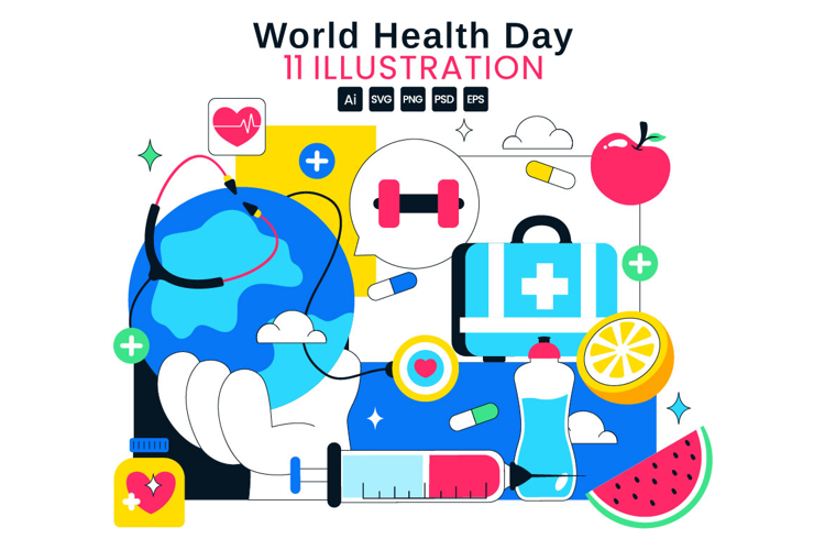 11 World Health Day Illustration