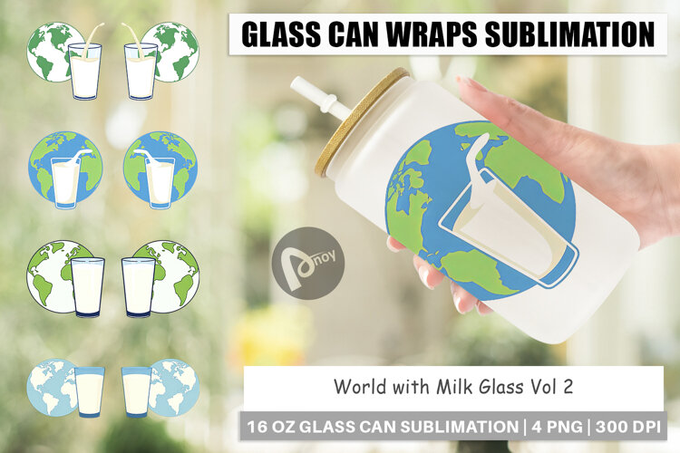 Glass Can World with Milk Glass example image 1