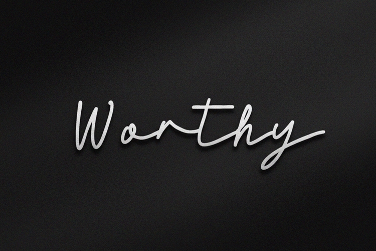 Worthy Monoline Signature Font