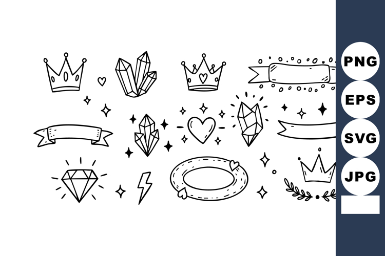 Crowns Clipart Image 2