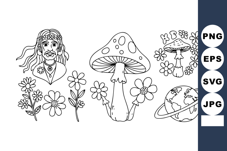 Globe Black And White Clipart Image 17
