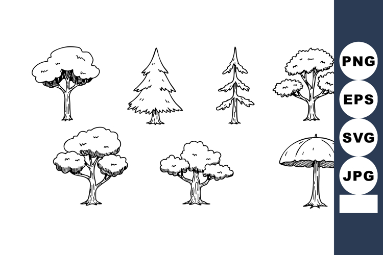 Trees Vector Image 8