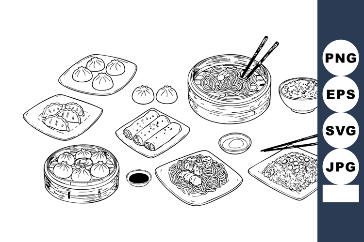 Dumplings Clipart