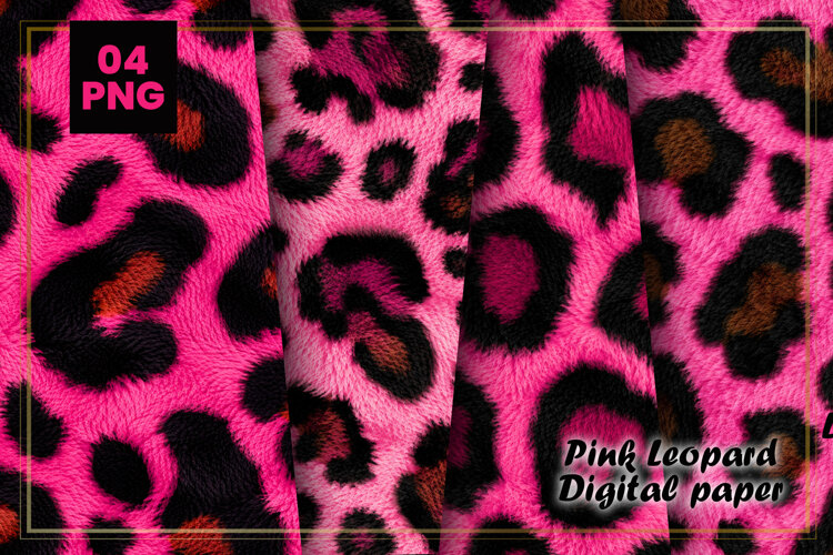 Pink Leopard Digital Paper example image 1