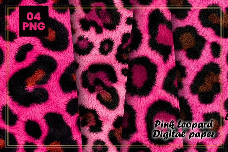Pink Leopard Digital Paper