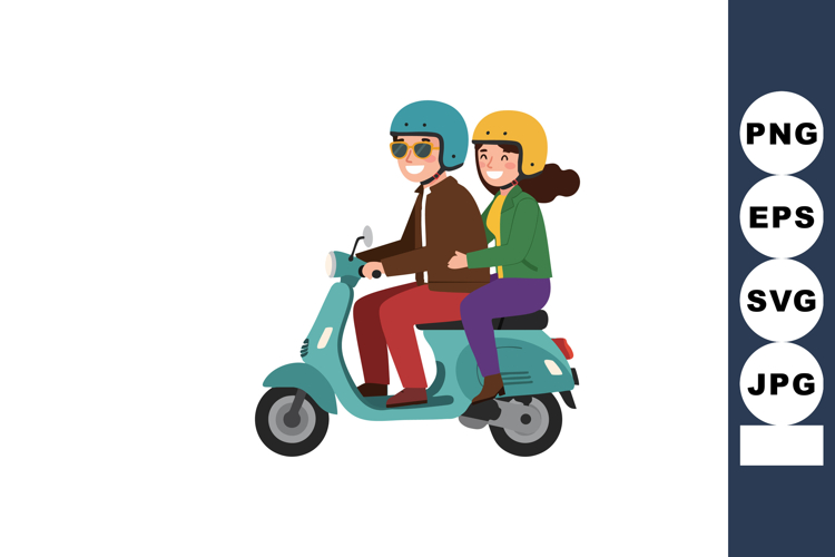Scooter Clipart Image 12