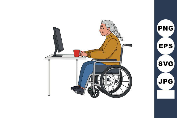 Wheelchair Doodle Image 12