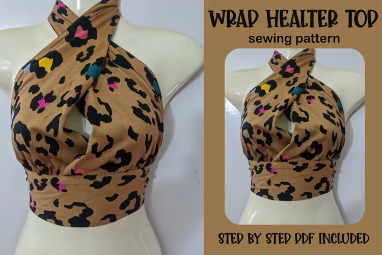 Wrap Halter Top Sewing Pattern - Step by Step Guide