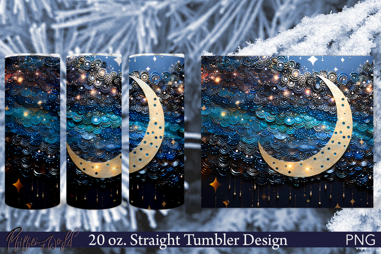Holiday Tumbler Wrap | Magical Moon