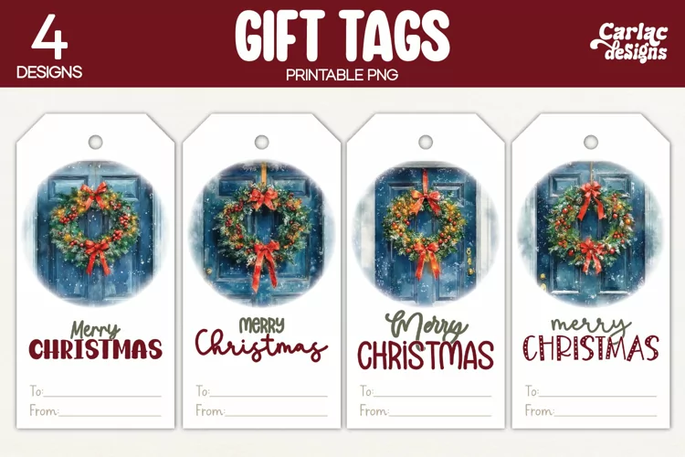 Christmas Gift Tags, Merry Christmas Printable Tags