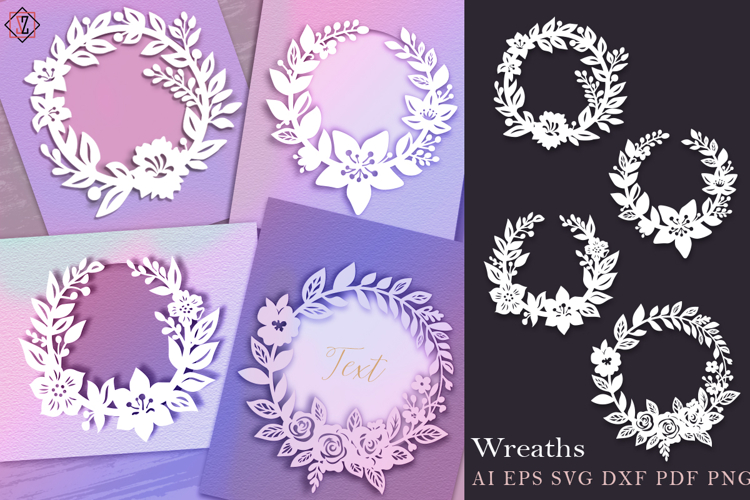 Floral Wreaths / SVG