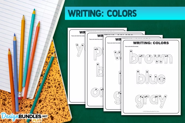 Writing Colors Educational Worksheet