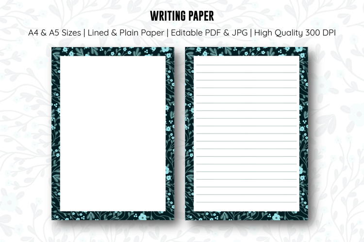 Floral Letter Writing Paper | Writing paper