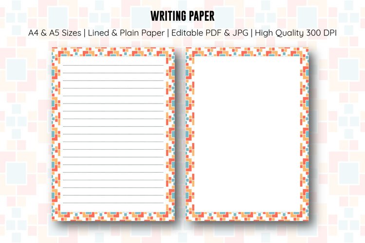 Moroccon Pattern Writing Paper | Writing paper example image 1