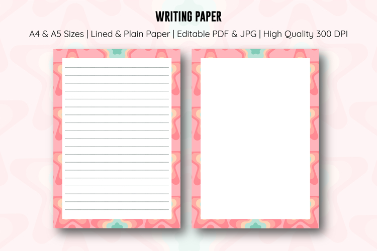 Pastel Stars Letter Writing Paper | Writing paper