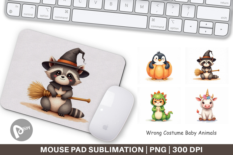 Mouse Pad Wrong Costume Baby Animals