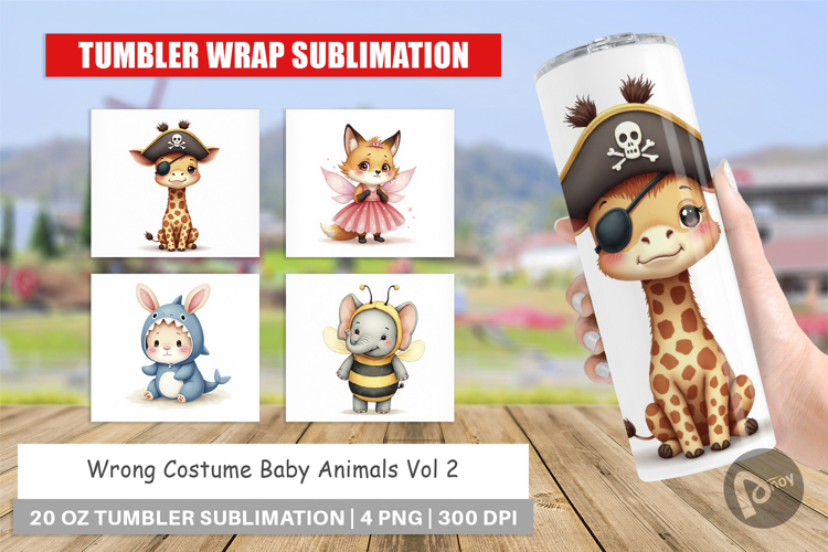 Tumbler Wrong Costume Baby Animals