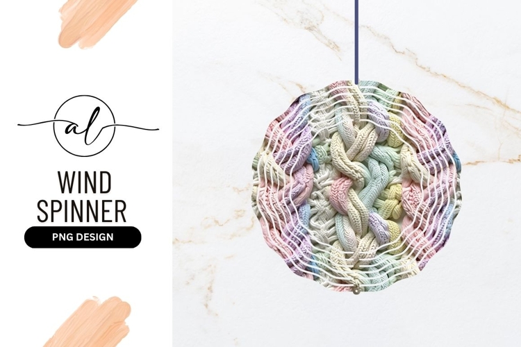 Pastel Braided Texture with Rainbow Colors and White