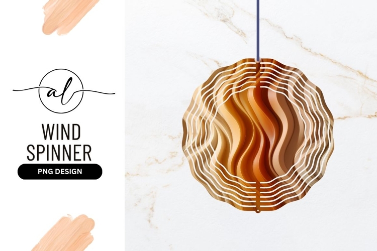 Abstract Wavy Pattern in Beige and Orange Tones texture