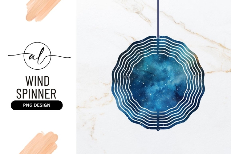 Round wind spinner png design celestial theme