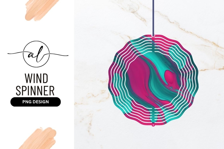 Abstract Swirl Background Wind Spinner Round Png