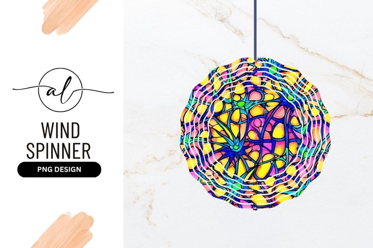Colorful Wind Spinner Round Png Illustration
