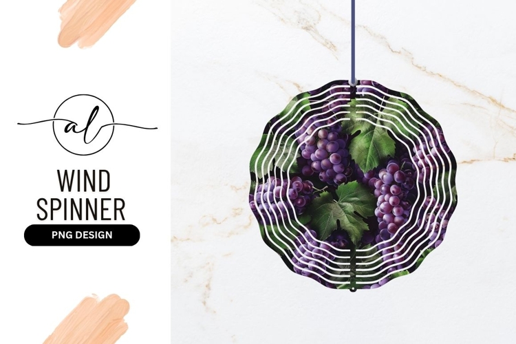 Purple Grapes and Green Leaves Pattern PNG