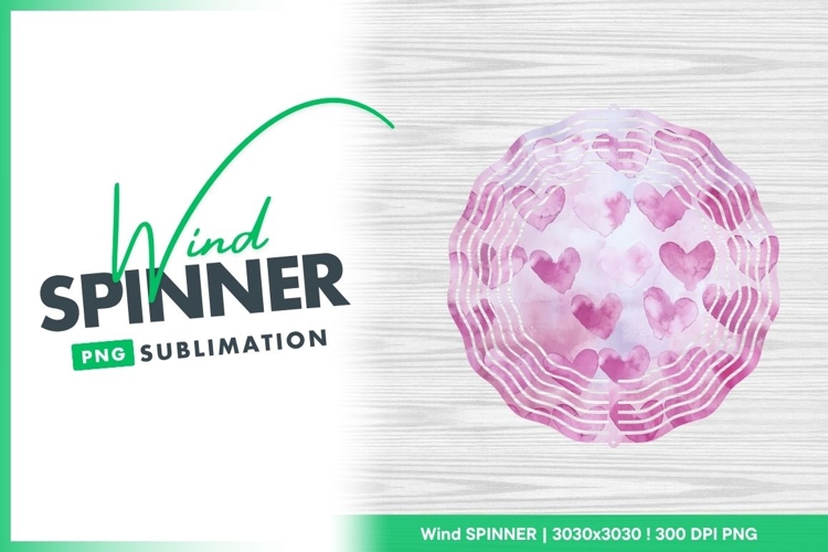 Watercolor Wind Spinner Round Png