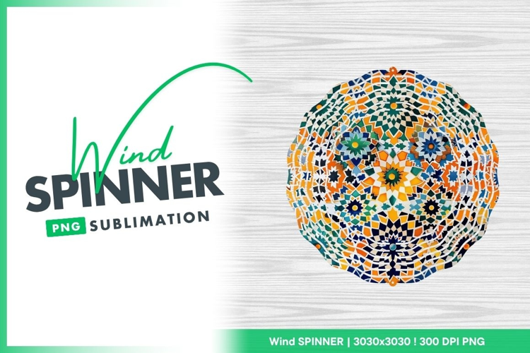 Colorful Wind Spinner Round Png Design
