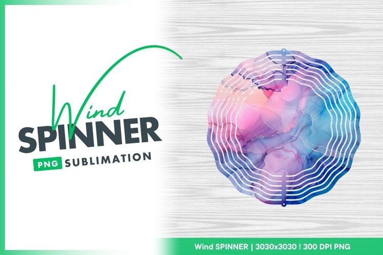 Colorful Wind Spinner Round Png Design