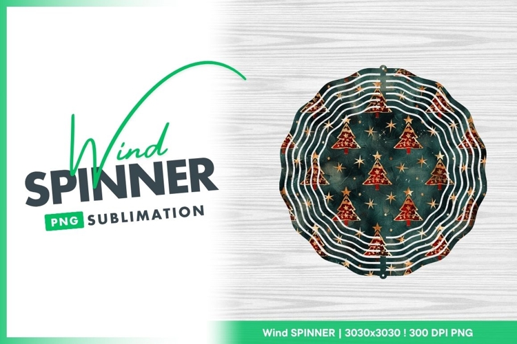 Christmas Wind Spinner Round Png