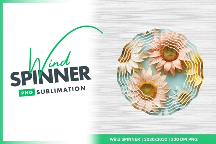Colorful Daisies Against Blue Background Wind Spinner