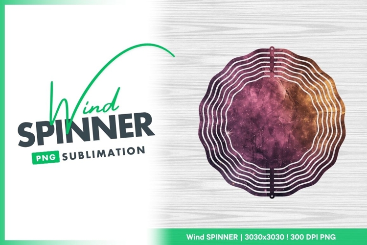 Abstract Textured Background with Purple Wind Spinner