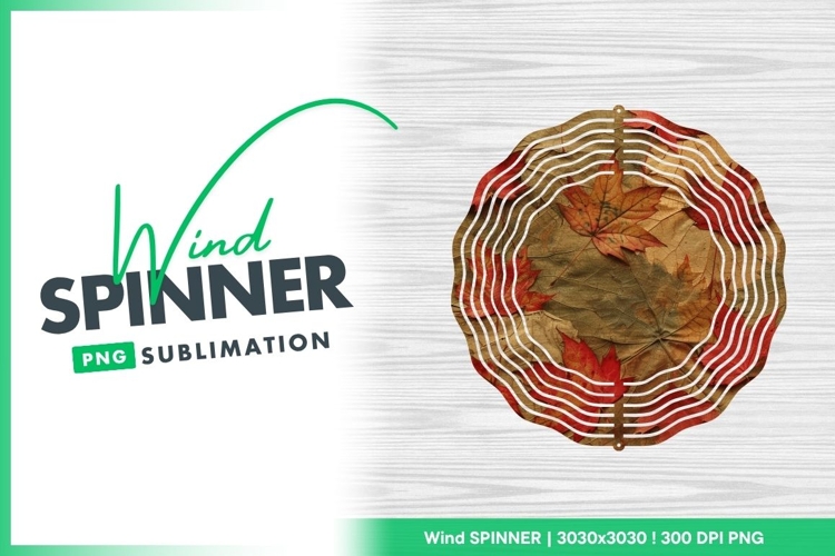 Autumn maple leaves fall color Wind Spinner