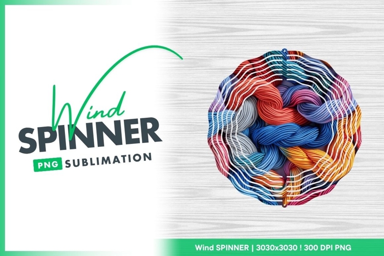 Braided colorful cord abstract background wind spinner