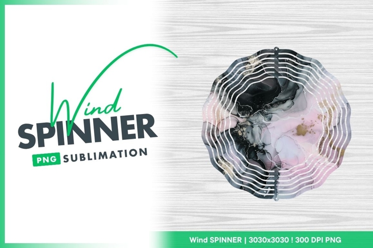 Round sublimation wind spinner
