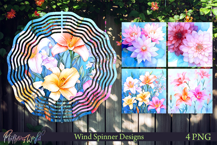 Floral Wind Spinners | Cottage Garden